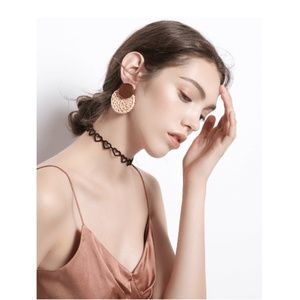 Velvet Heart Choker Necklace Adjustable